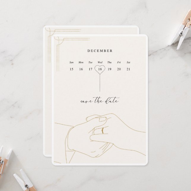 invitación de boda clásica (Anverso/Reverso In Situ)