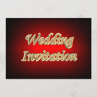 Invitación de boda colores asiáticos populares oro