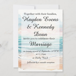 Invitación de Boda/Compromiso en la Playa | Coster