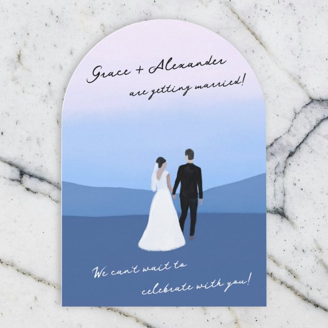 Invitación de boda con arco moderno (Subido por el creador)