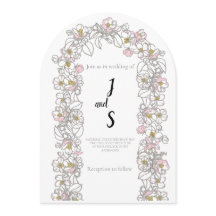 Invitación de boda con arco moderno | Estética ele