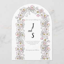 Invitación de boda con arco moderno | Estética ele