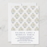 Invitación de boda con azulejo español