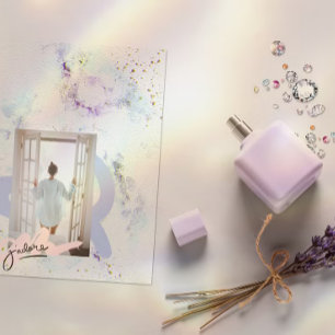 Invitación de boda con brillo de papel texturizado