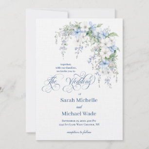 Invitación de boda con caligrafía de gloria de la 