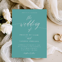 Invitación de boda con caligrafía en caja de regal