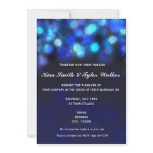 Invitación de boda con cielo luminoso y efecto bok