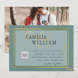 Invitación de Boda con Código QR de RESPUESTA de F