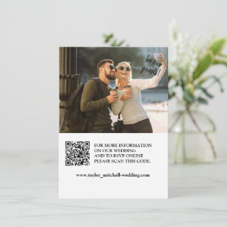 invitación de boda con código qr y foto personaliz