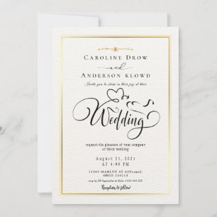 Invitación de boda con código QR y video