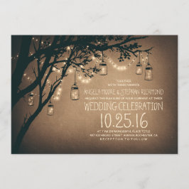 Invitación de boda con detalles rústicos original 