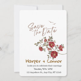 Invitación de boda con dibujos lindos para guardar