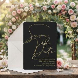 Invitación de boda con dibujos lindos para guardar