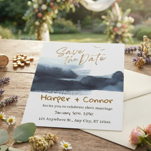 Invitación de boda con dibujos lindos para guardar