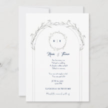 Invitación de Boda con Diseño Floral Elegante – Fá