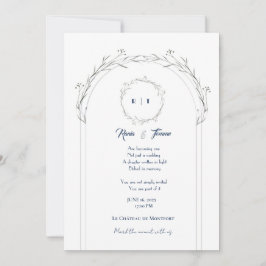 Invitación de Boda con Diseño Floral Elegante – Fá