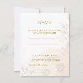 Invitación de boda con diseño floral pastel
