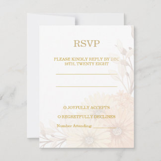Invitación de boda con diseño floral pastel