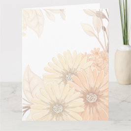 Invitación de boda con diseño floral pastel