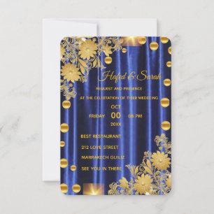 invitación de boda con espejo dorado, invi de espe