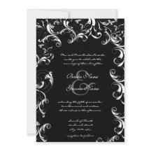 Invitación de boda con espiral elegante