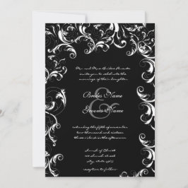 Invitación de boda con espiral elegante
