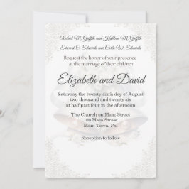 Invitación de boda con fondo de campana de boda