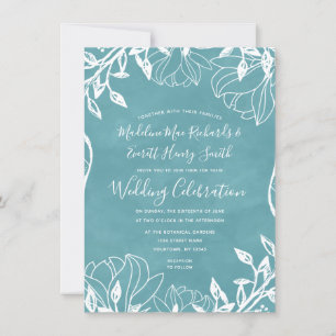 Invitación de boda con fondo editable de color