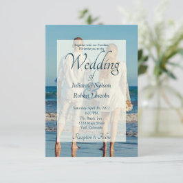 Invitación de boda con foto