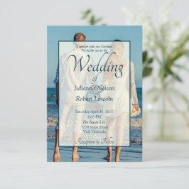Invitación de boda con foto