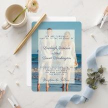 Invitación de boda con foto