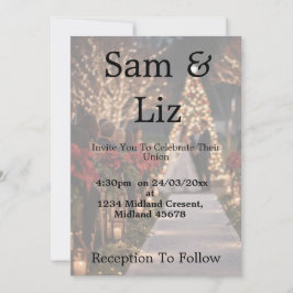 Invitación de Boda con Foto | Boda Personalizable 