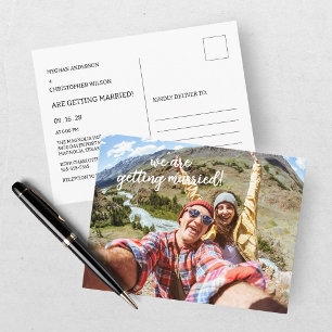 Invitación de Boda con Foto Moderna