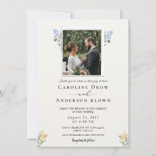 Invitación de Boda con Foto Polaroid