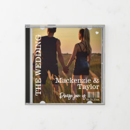 Invitación de Boda con Funda de CD