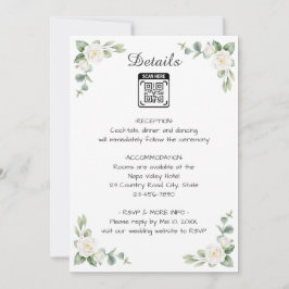 Invitación de boda con imagen de flor 1