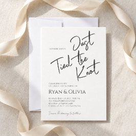 Invitación de boda con letra caprichosa sin nada l
