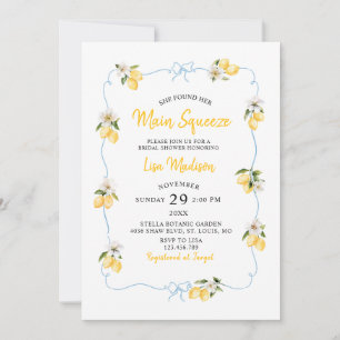Invitación de boda con limón main squeeze