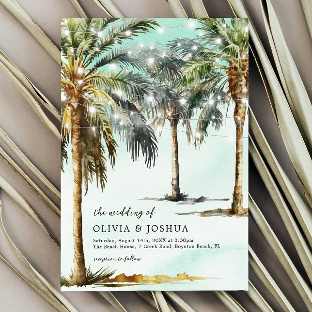 Invitación de boda con luces de cuerda de verano e (Subido por el creador)