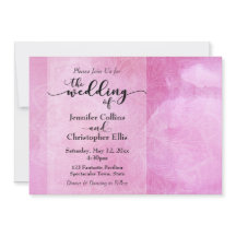 Invitación de boda con mandala de acuarela rosa pr