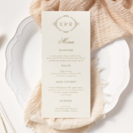 Invitación de boda con marco barroco ornamentado r