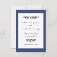 Invitación de boda con marco de lentejuelas falsas