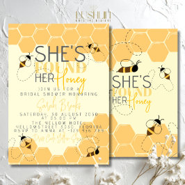 Invitación de boda con panal de abeja melífera