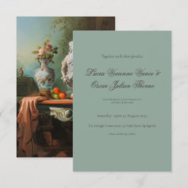 Invitación de Boda con Pintura al Óleo de Naturale