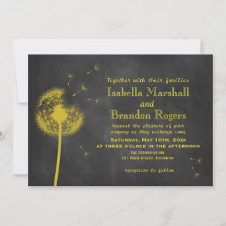 Invitación de Boda con Pizarra de Tiza Floral de P