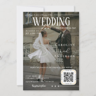 Invitación de Boda con Portada de Revista