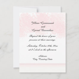 Invitación de boda con rubor rosa