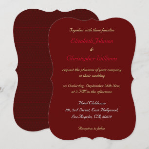 Invitación de boda con soporte elegante simple per