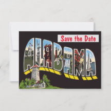 Invitación de boda con tarjeta postal antigua de A