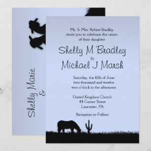 Invitación de Boda con Tema del Oeste
